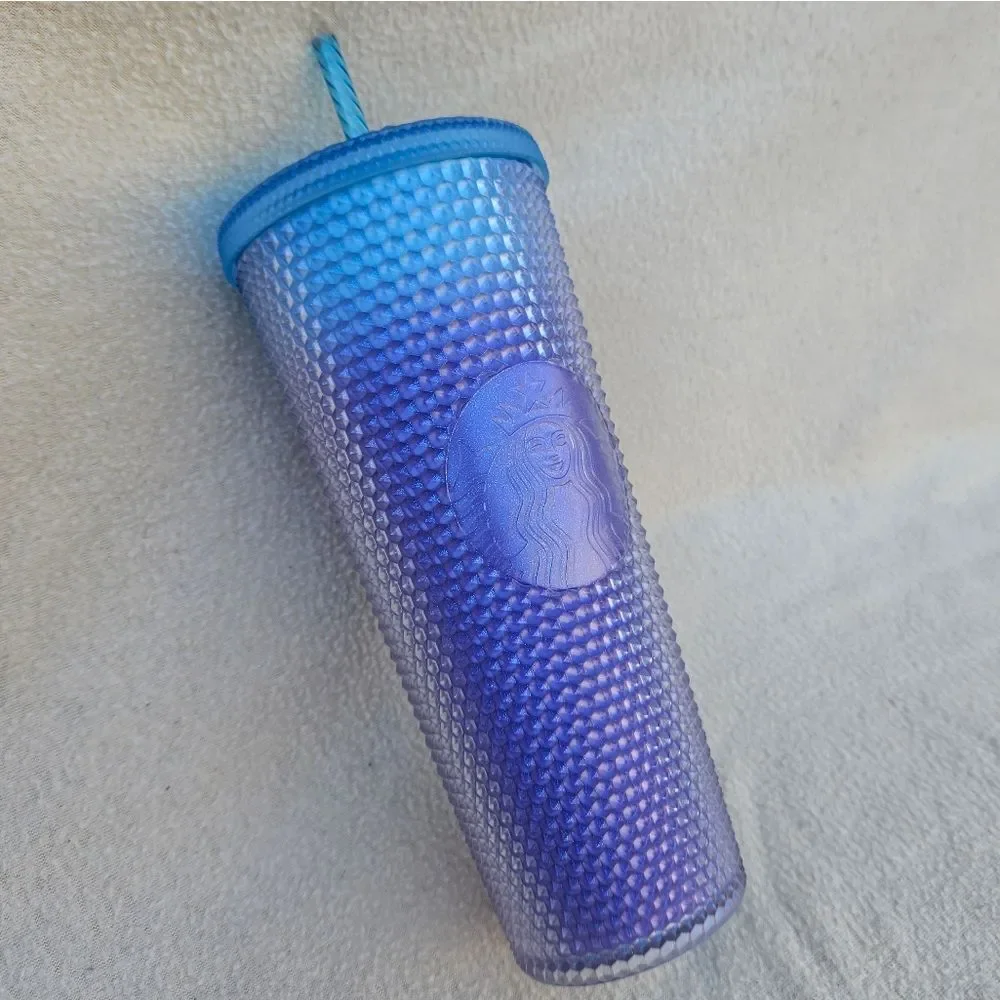 Starbucks Purple and Blue Studded Ombre Tumbler 24oz